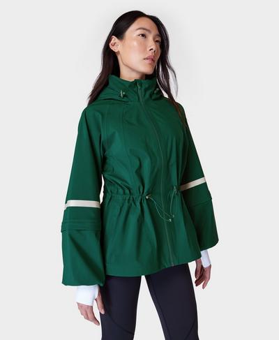 Mission Waterproof Jacket, Retro Green | Sweaty Betty