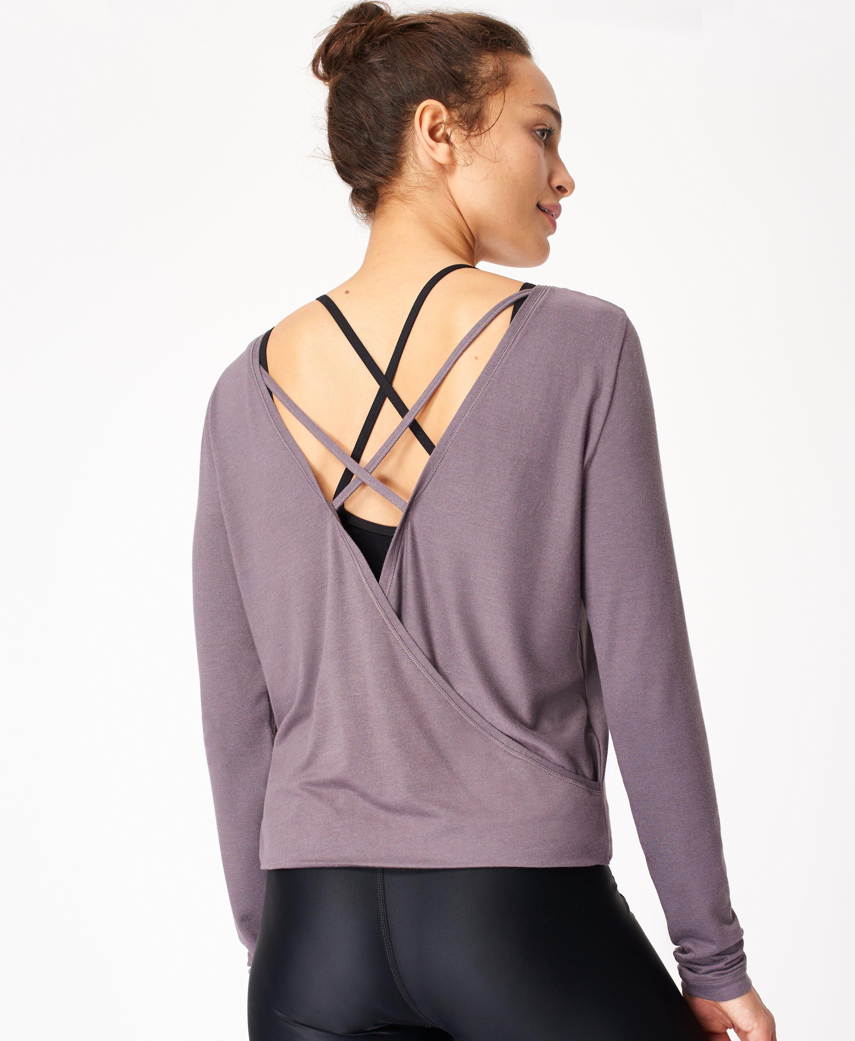 long sleeve yoga tops