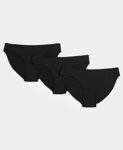 Barely There Pant 3 Pack, Black | Sweaty Betty
