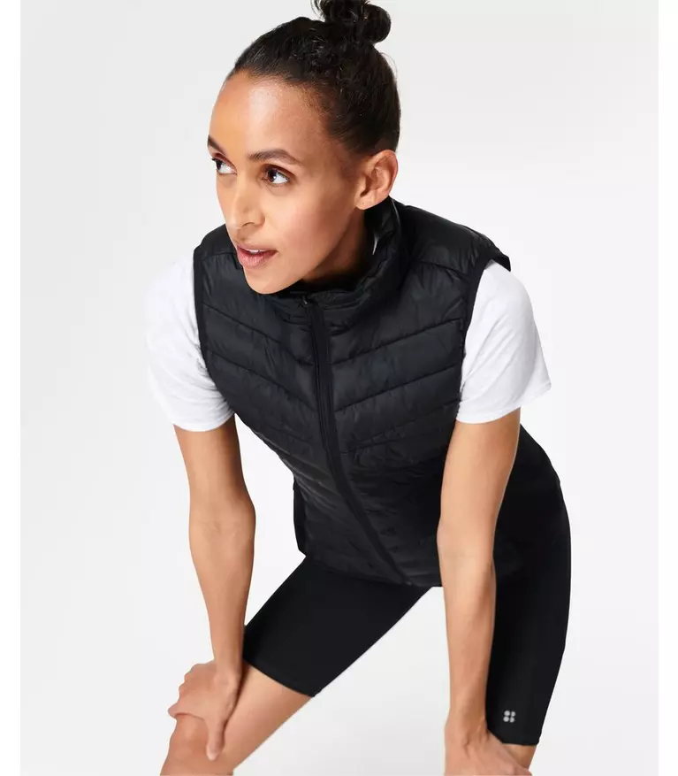 Accelerate Running Gilet - black | Women's Jackets + Coats |  www.sweatybetty.com