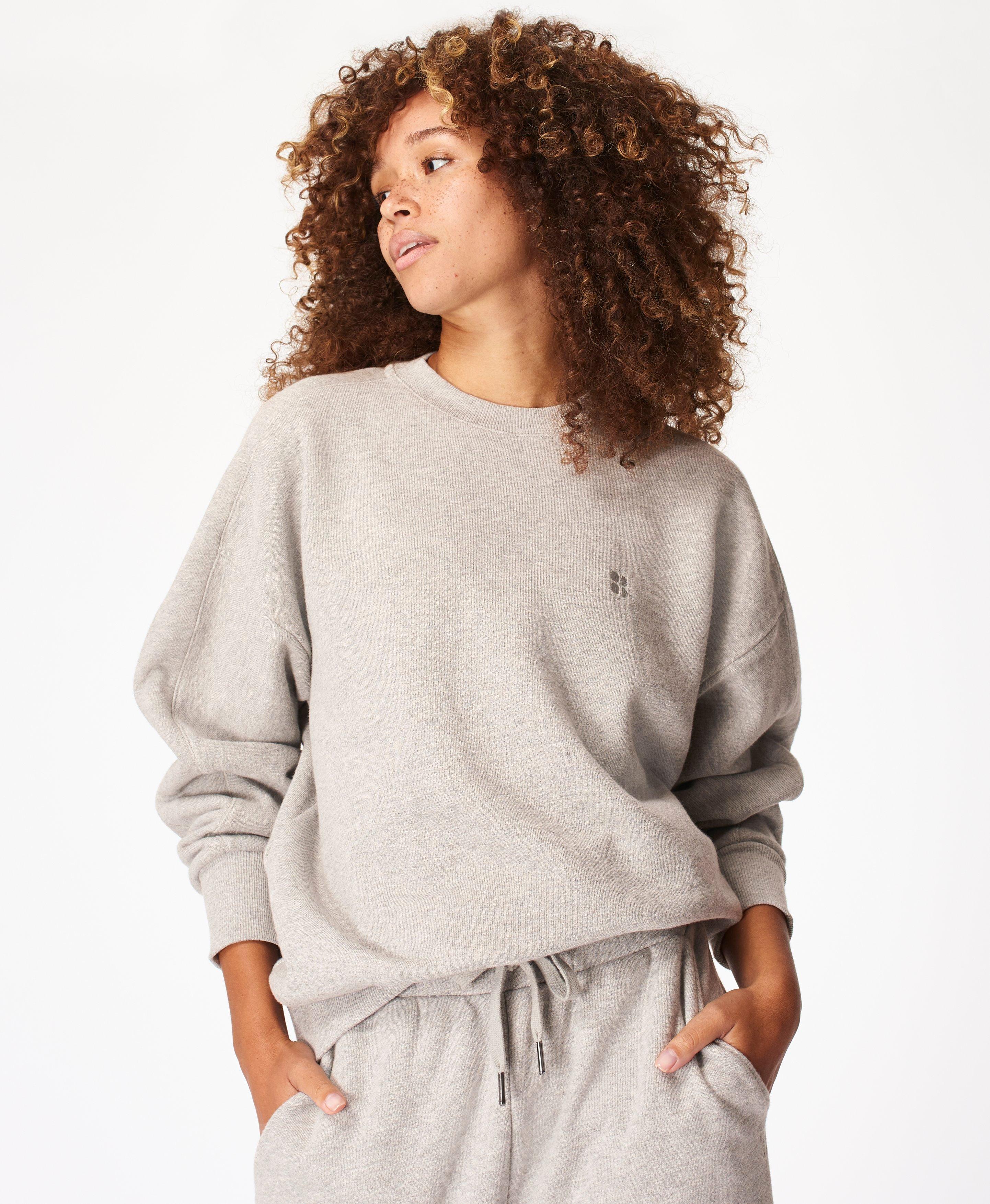 grey sweat jumper