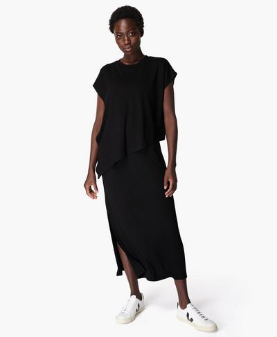 Mellow Midi Dress, Black | Sweaty Betty