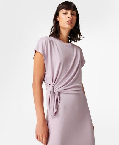 Mellow Midi Dress, Clematis Purple | Sweaty Betty
