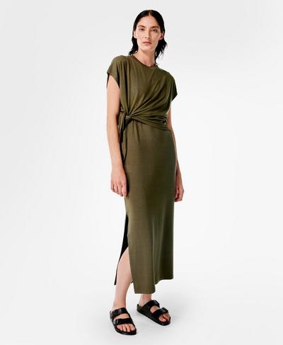Mellow Midi Dress, Pine Green | Sweaty Betty