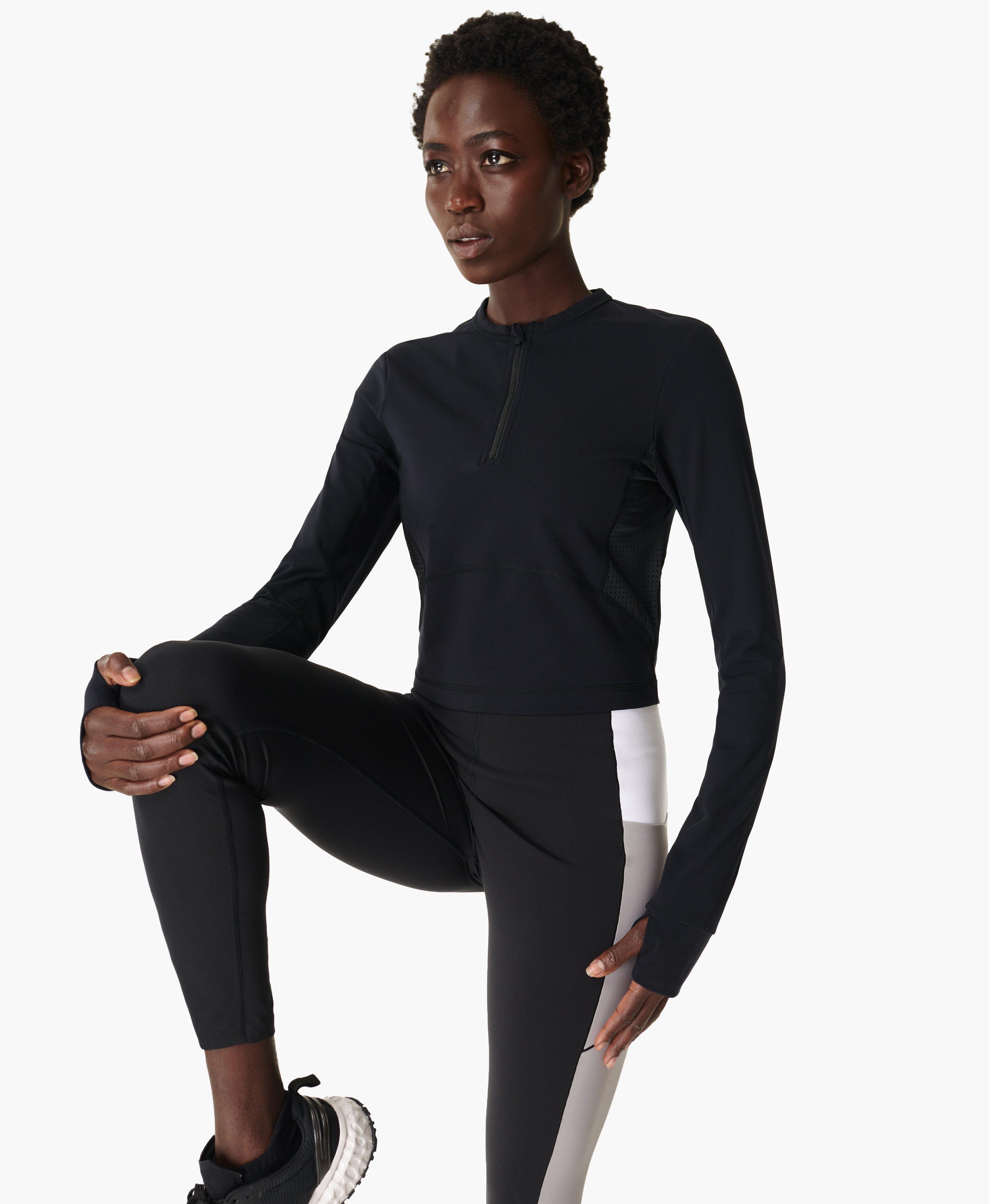 Power Half Zip Gym Top - black | Women 