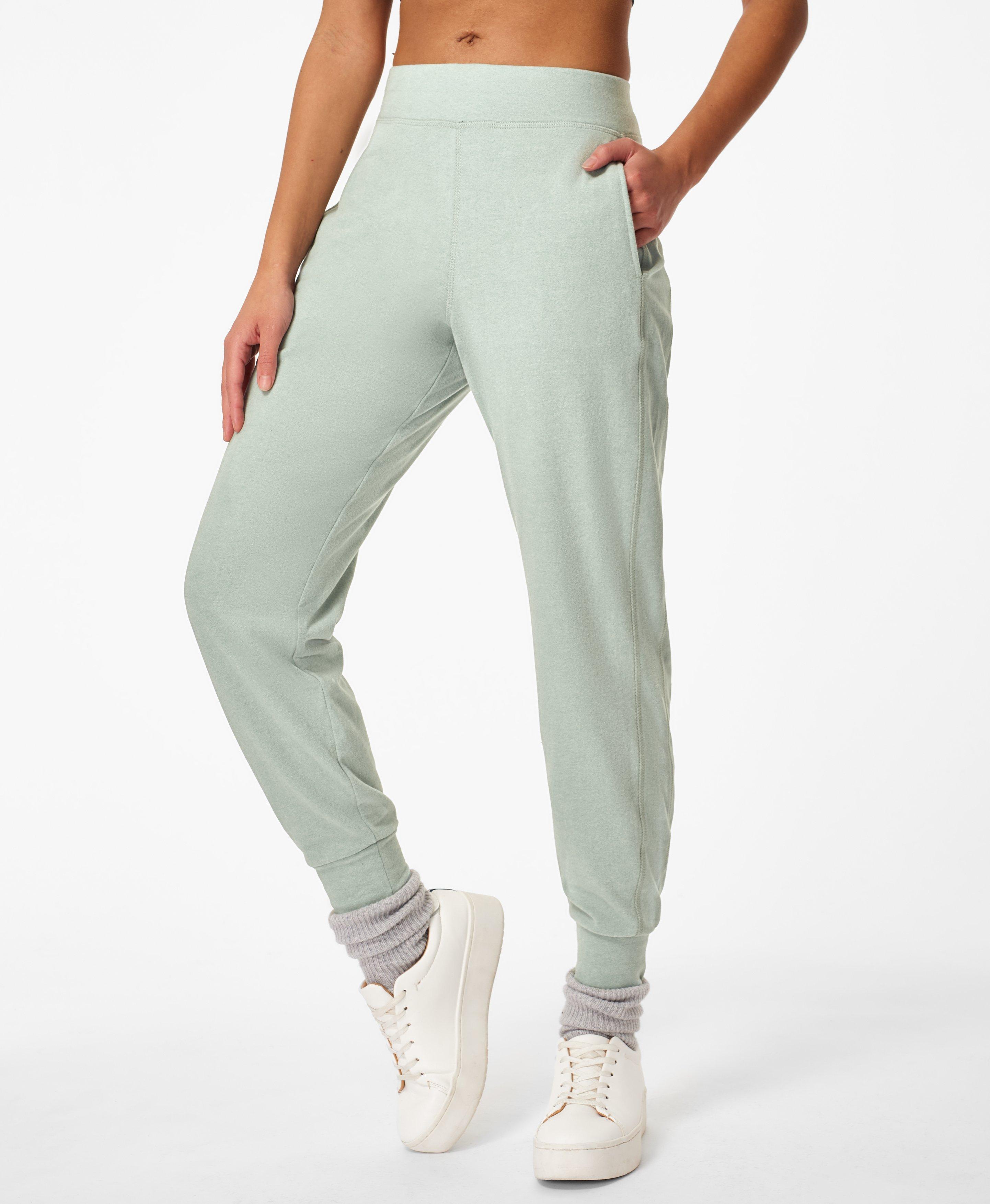 green fleece pants