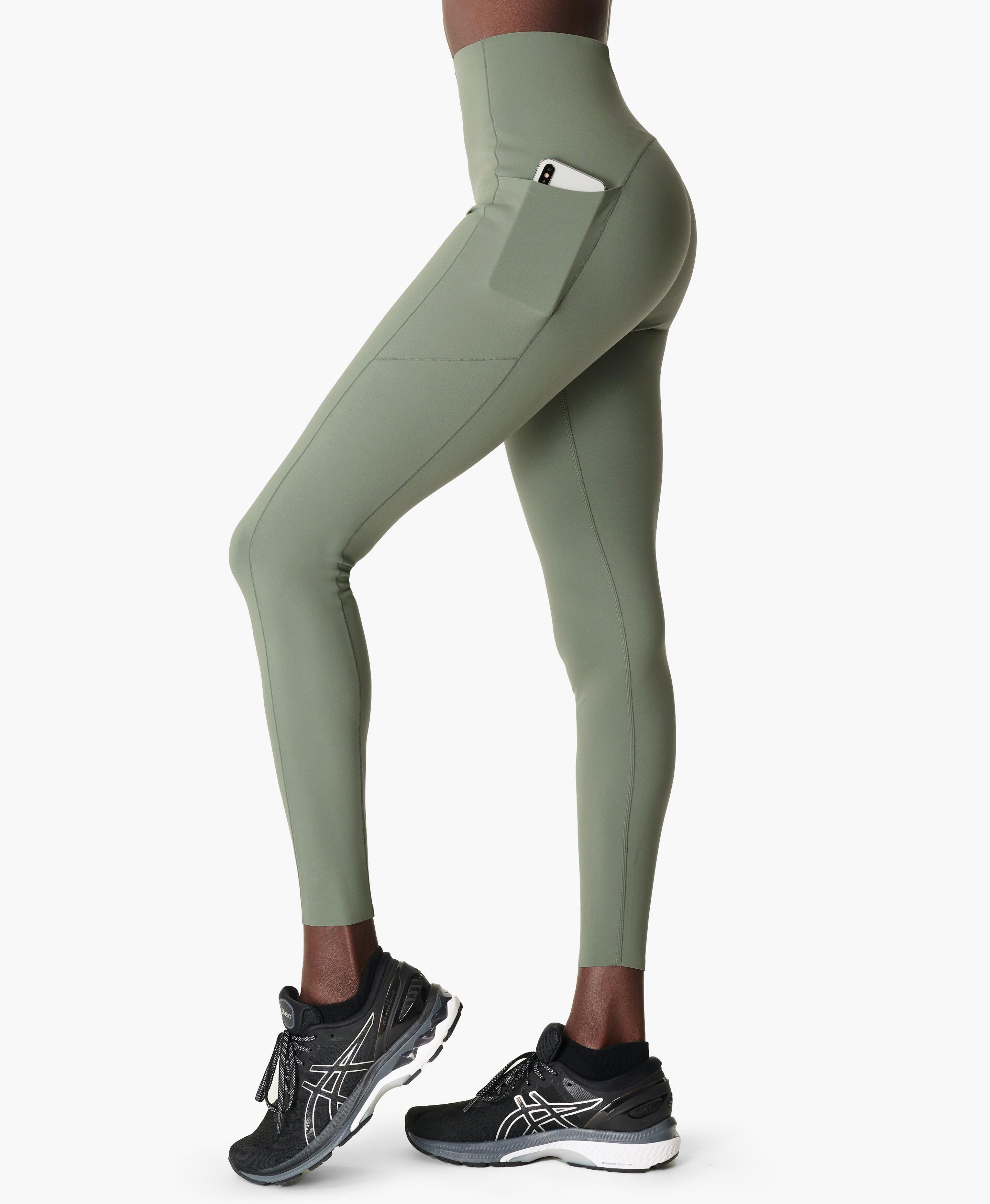 nike training power leggings in mint tulle mesh