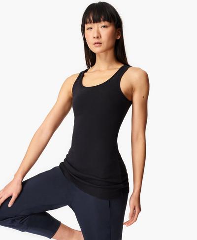 Mantra Workout Vest, Black | Sweaty Betty