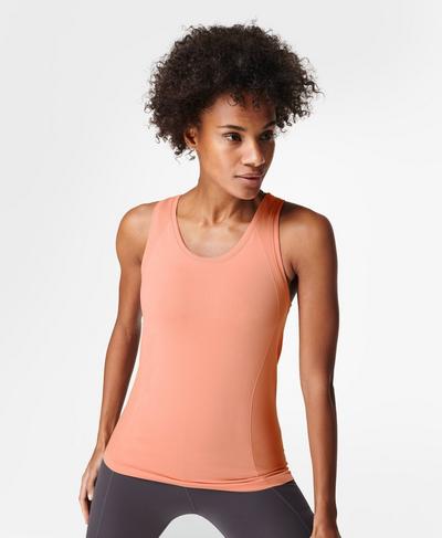 Athlete Seamless Gym Vest, Bloom Pink | Sweaty Betty