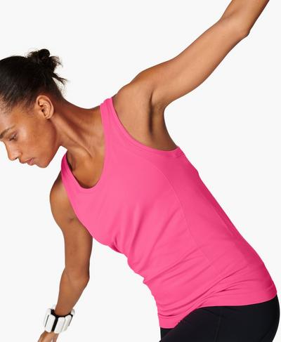 Athlete Seamless Workout Tank, Camellia Pink | Sweaty Betty