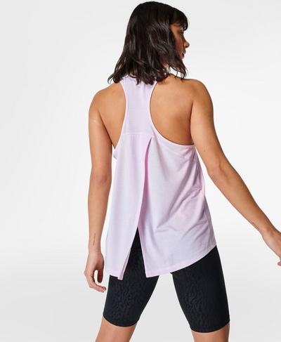 Move Split Back Yoga Vest Top, Mistflower Purple | Sweaty Betty