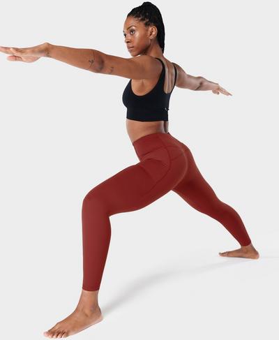 Superweiche 7/8 Yoga Leggings, Falu Red | Sweaty Betty
