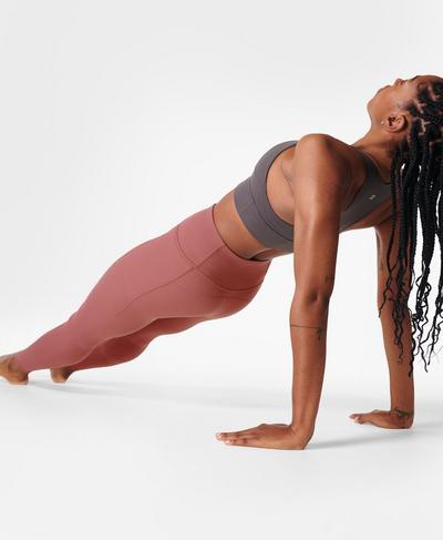 Superweiche Yoga Leggings, Plum Pink | Sweaty Betty