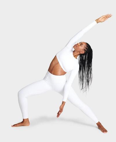 Super Soft Yoga Leggings, White | Sweaty Betty