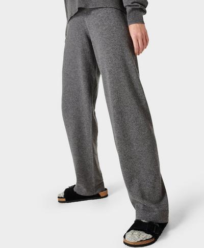 Cozy Cashmere Trousers, Charcoal Grey | Sweaty Betty