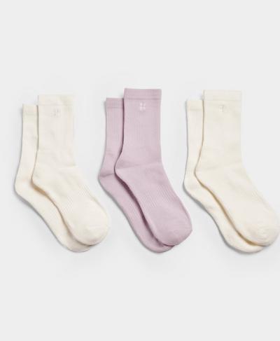 Essentials Go Faster Ankle Socks 3 Pack , Mistflower Purple | Sweaty Betty