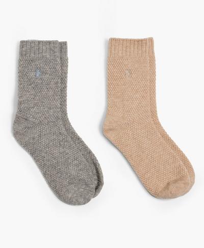 Cozy Lounge Socks 2 Pack, Charcoal Grey | Sweaty Betty