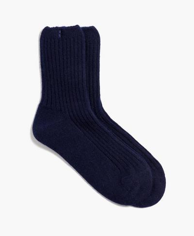 Cashmere Lounge Socks, Navy | Sweaty Betty