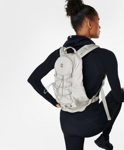 Commuter Running Backpack, Light Grey | Sweaty Betty