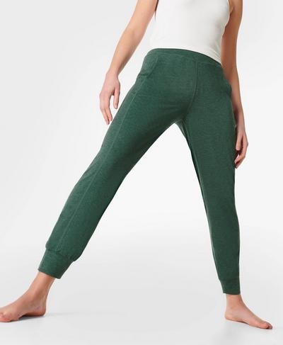 Gary Yoga Pants, Retro Green Marl | Sweaty Betty