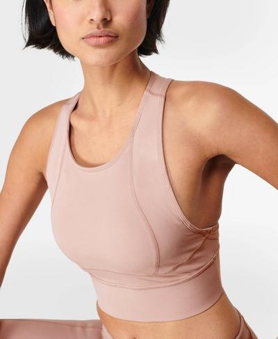 Superweiches Dance Cropped-Top, Ash Pink | Sweaty Betty