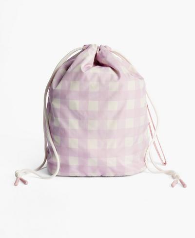 Multi Purpose Bag , Purple Check Print | Sweaty Betty