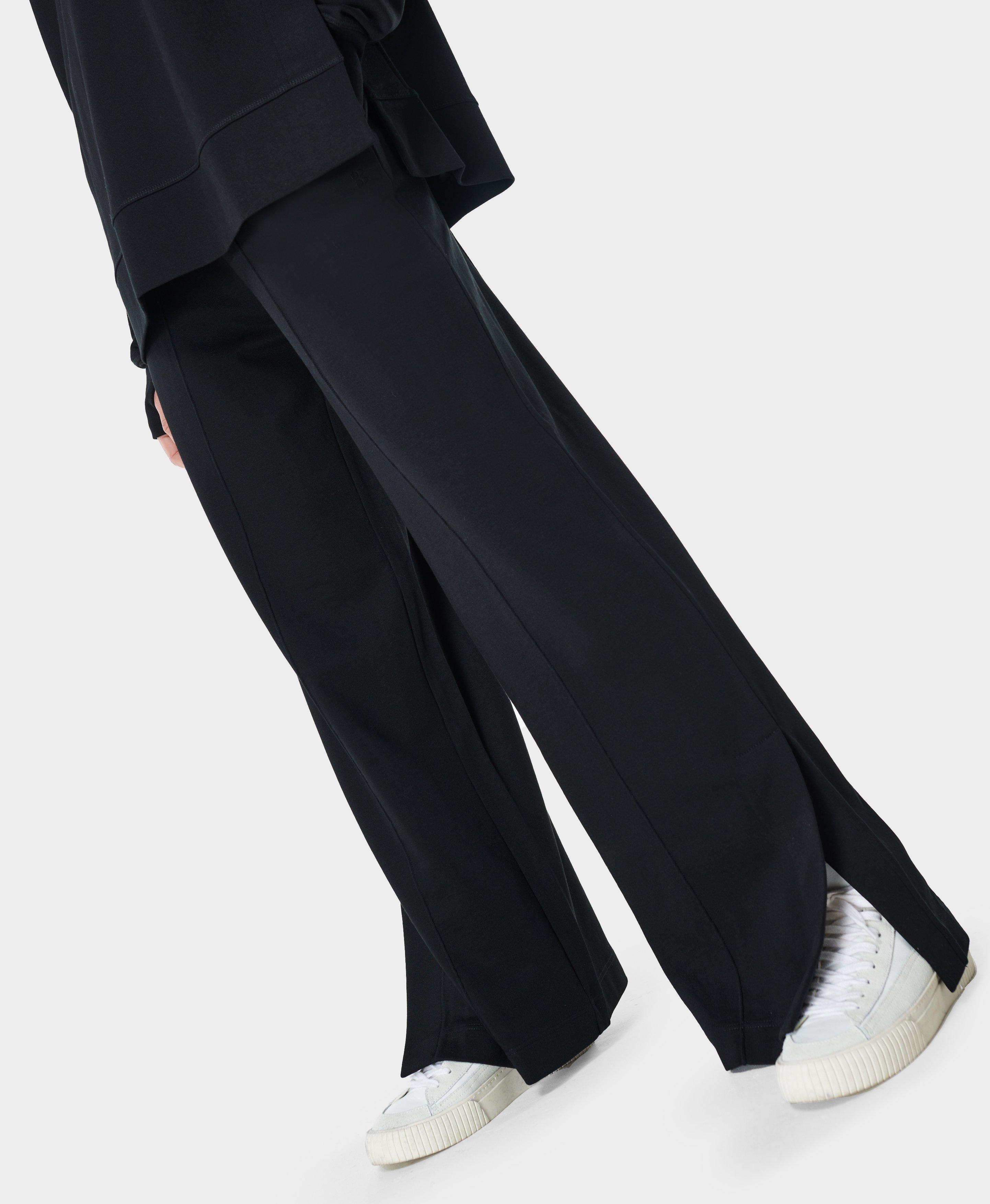 After Class Wide Leg Trousers - black 
