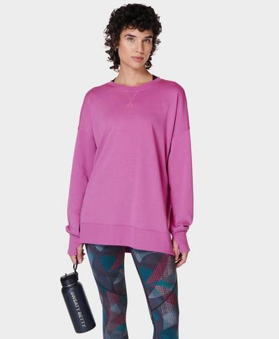 After Class Split Sweatshirt, Allium Pink | Sweaty Betty