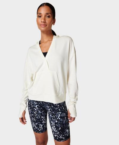 After Class Relaxed Fit Hoodie, Lily White | Sweaty Betty
