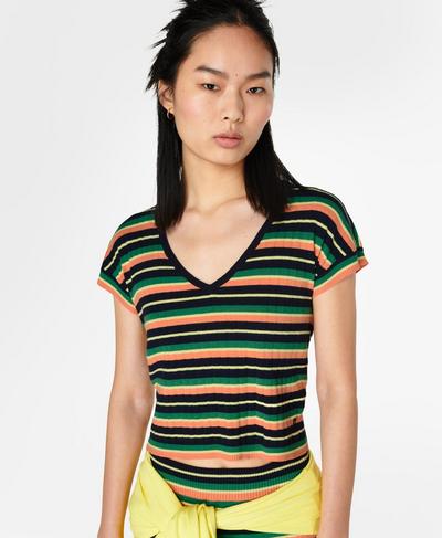 Resort T-Shirt, Multi Colour Stripe | Sweaty Betty