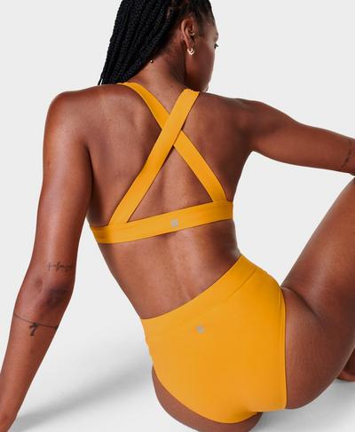 Peninsula Xtra Life Bikini Top , Haze Yellow | Sweaty Betty