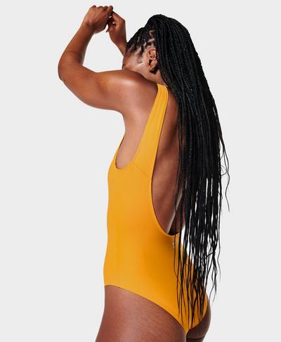 Tidal Xtra Life Swimsuit, Haze Yellow | Sweaty Betty