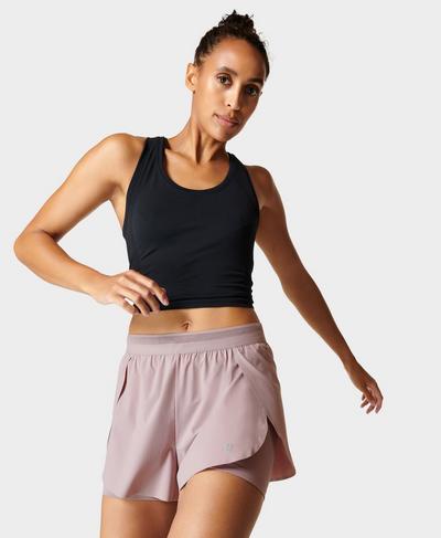 Pro Speed Run Shorts, Dusk Pink | Sweaty Betty