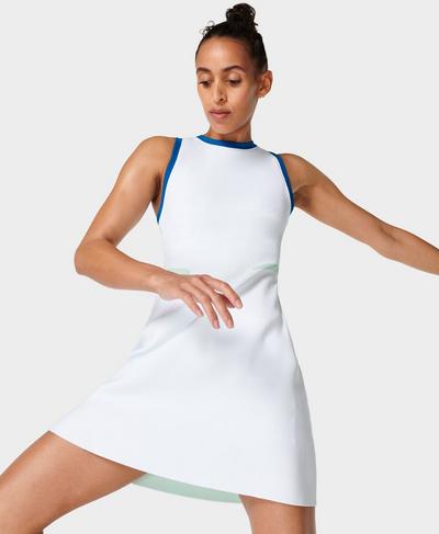 Interval Seamless Workout Dress, White | Sweaty Betty