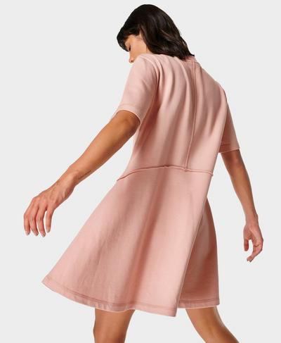 Revive T-Shirt Dress, Misty Rose Pink | Sweaty Betty