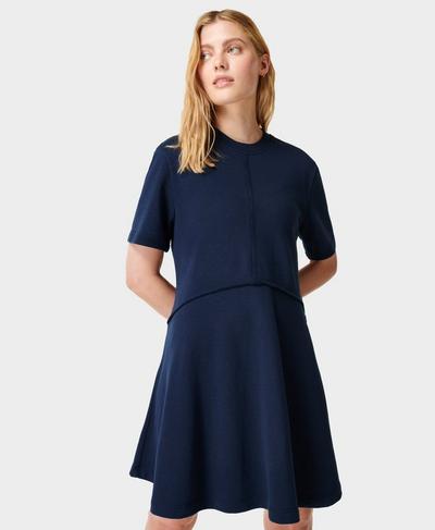 Revive Tee Dress, Navy Blue | Sweaty Betty