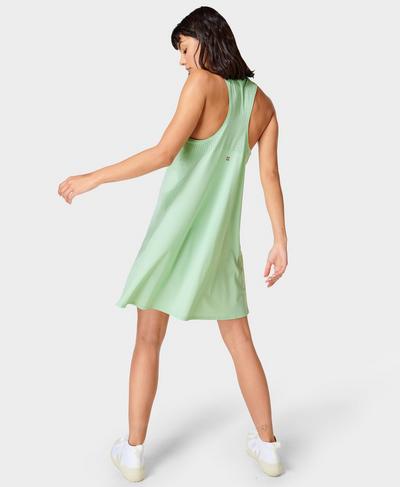 Explorer Ace Mini Dress, Poolside Green | Sweaty Betty
