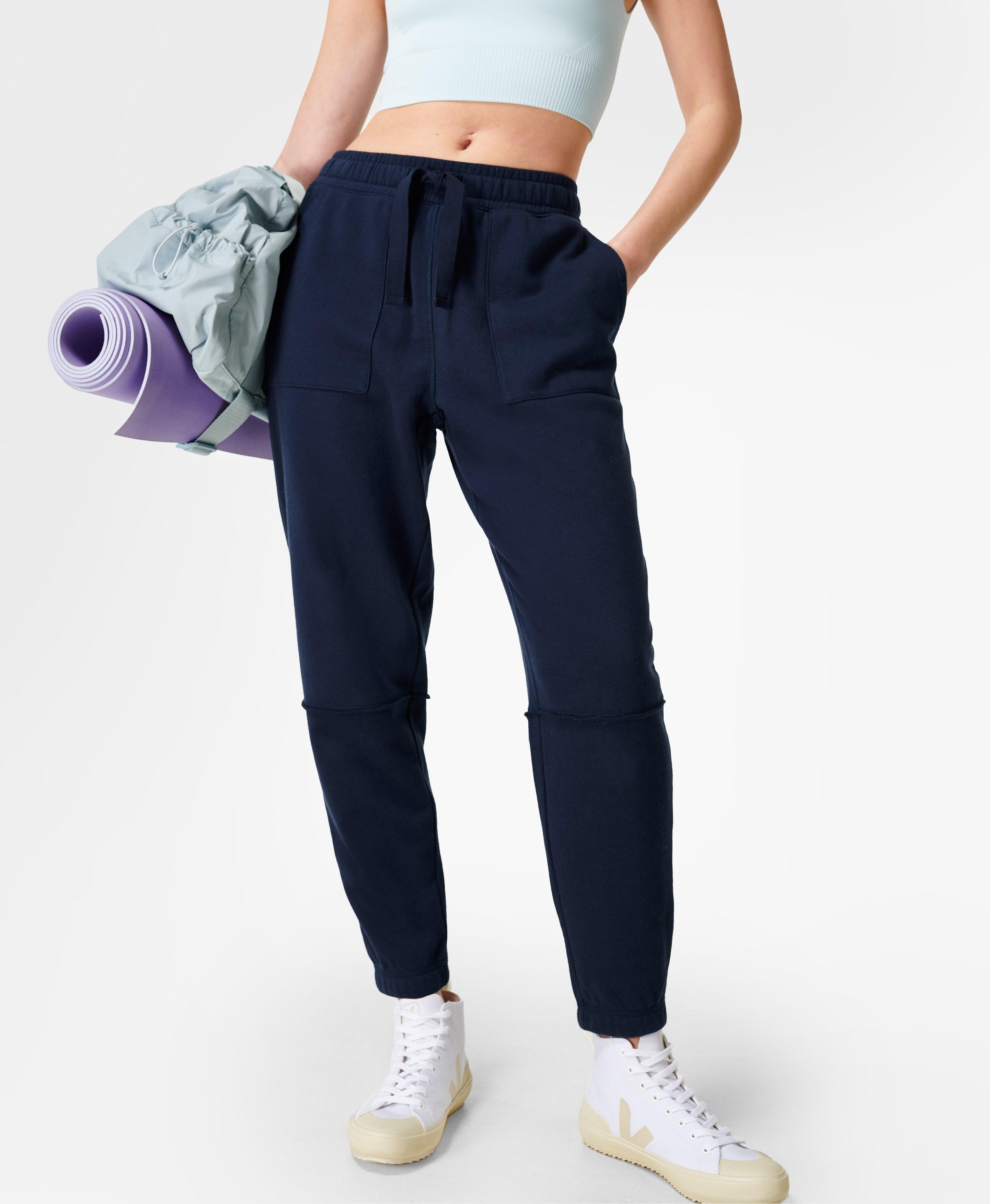 navy blue joggers womens