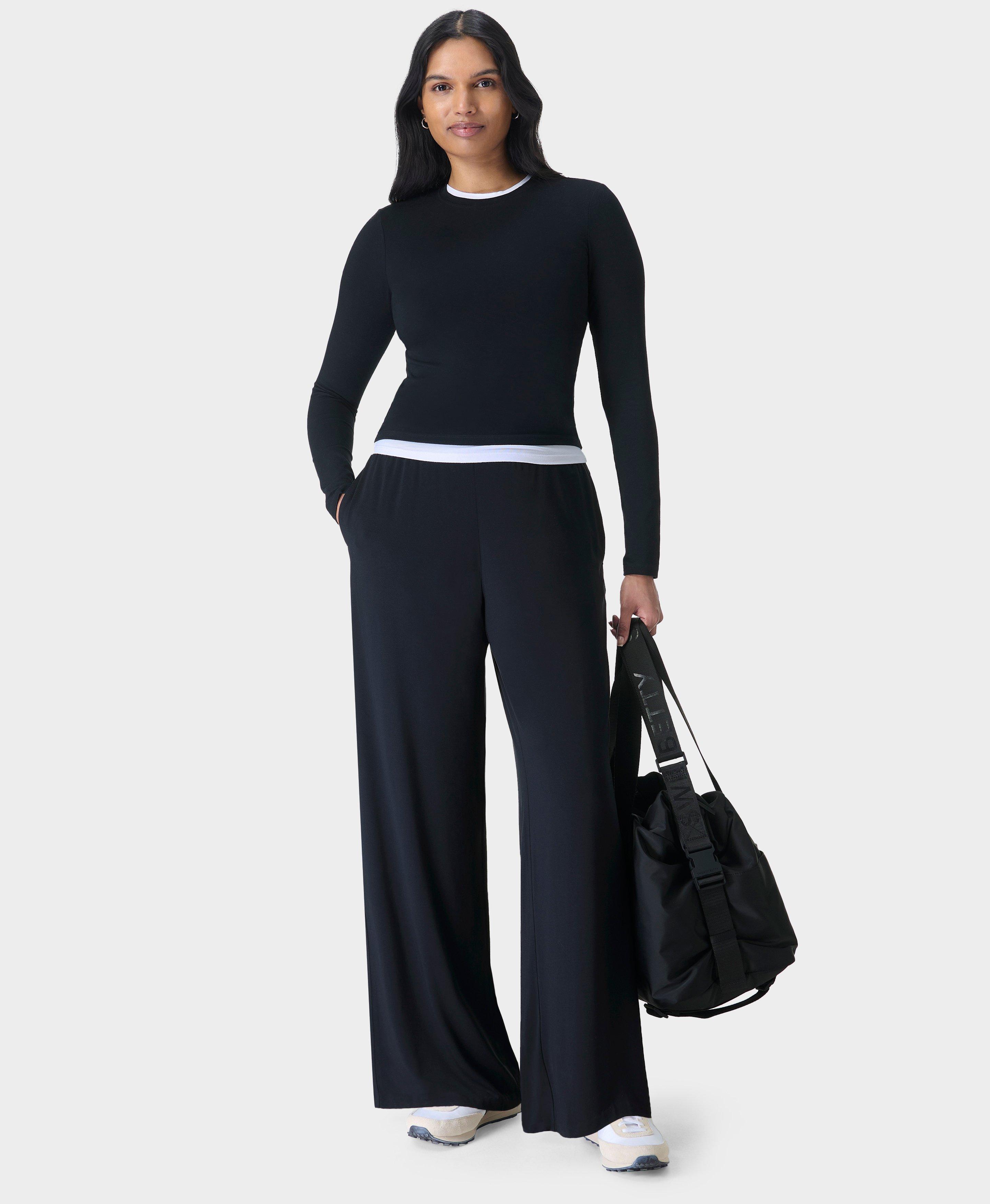 modal wide leg pants