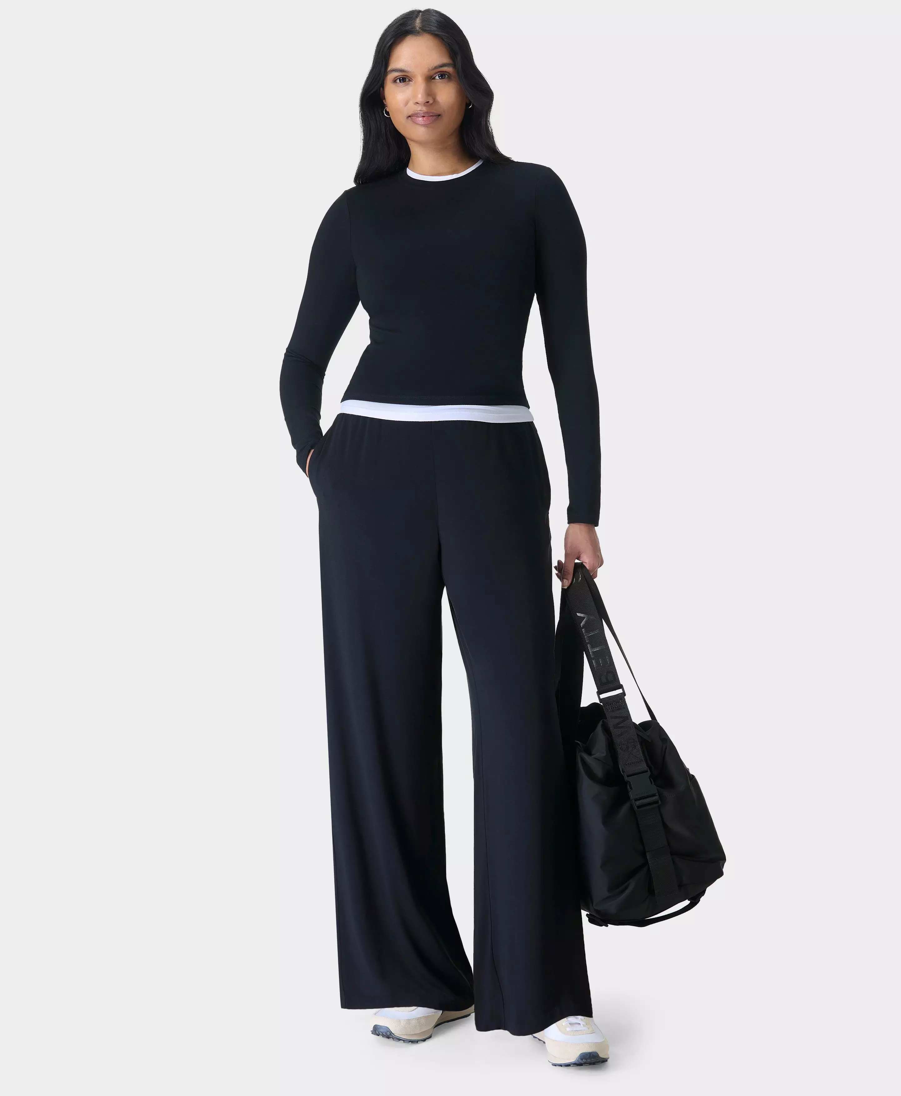 SweatyRocks Women's Classy High Waist Double Breasted Wide Leg Regular Fit  Pants with Hide Zipper Black Medium : : Clothing, Shoes &  Accessories