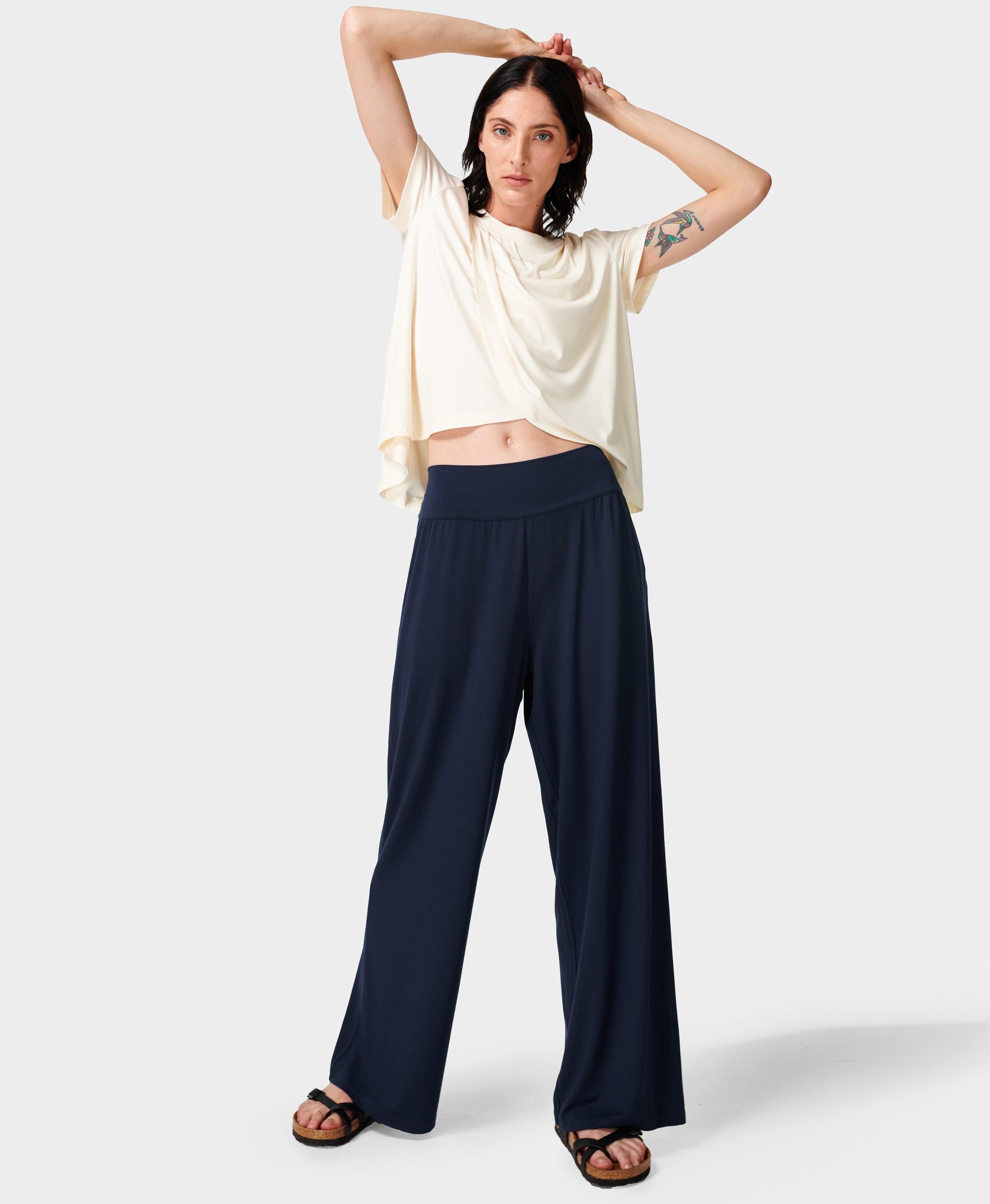 modal wide leg pants
