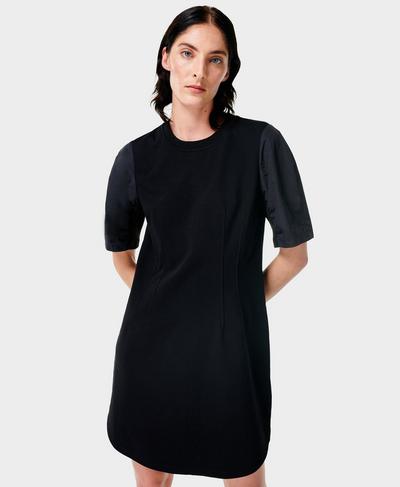 Avery Short Sleeve Dress, Black | Sweaty Betty