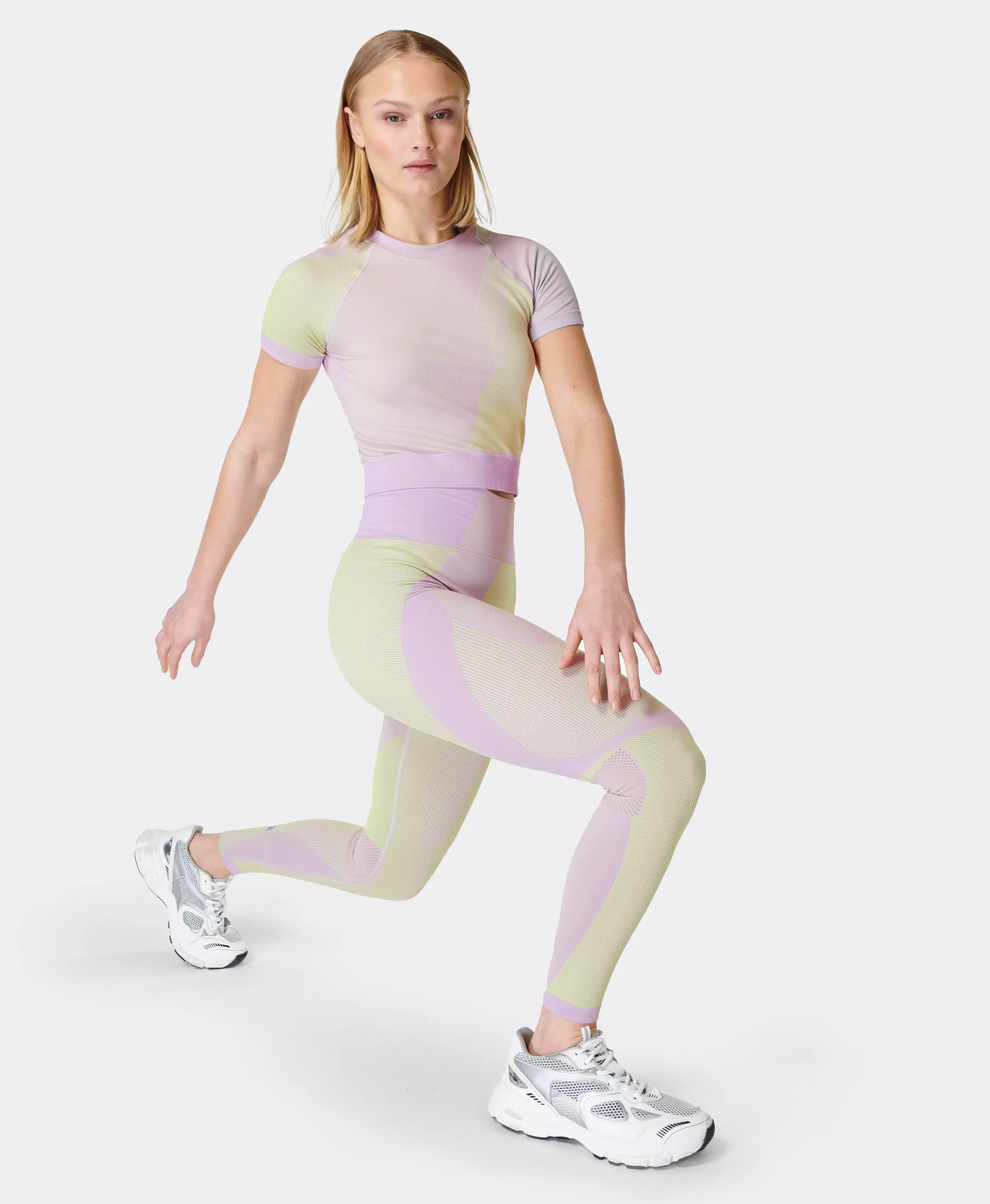 Infinite Seamless Workout Leggings - prismpurple, Women's Leggings