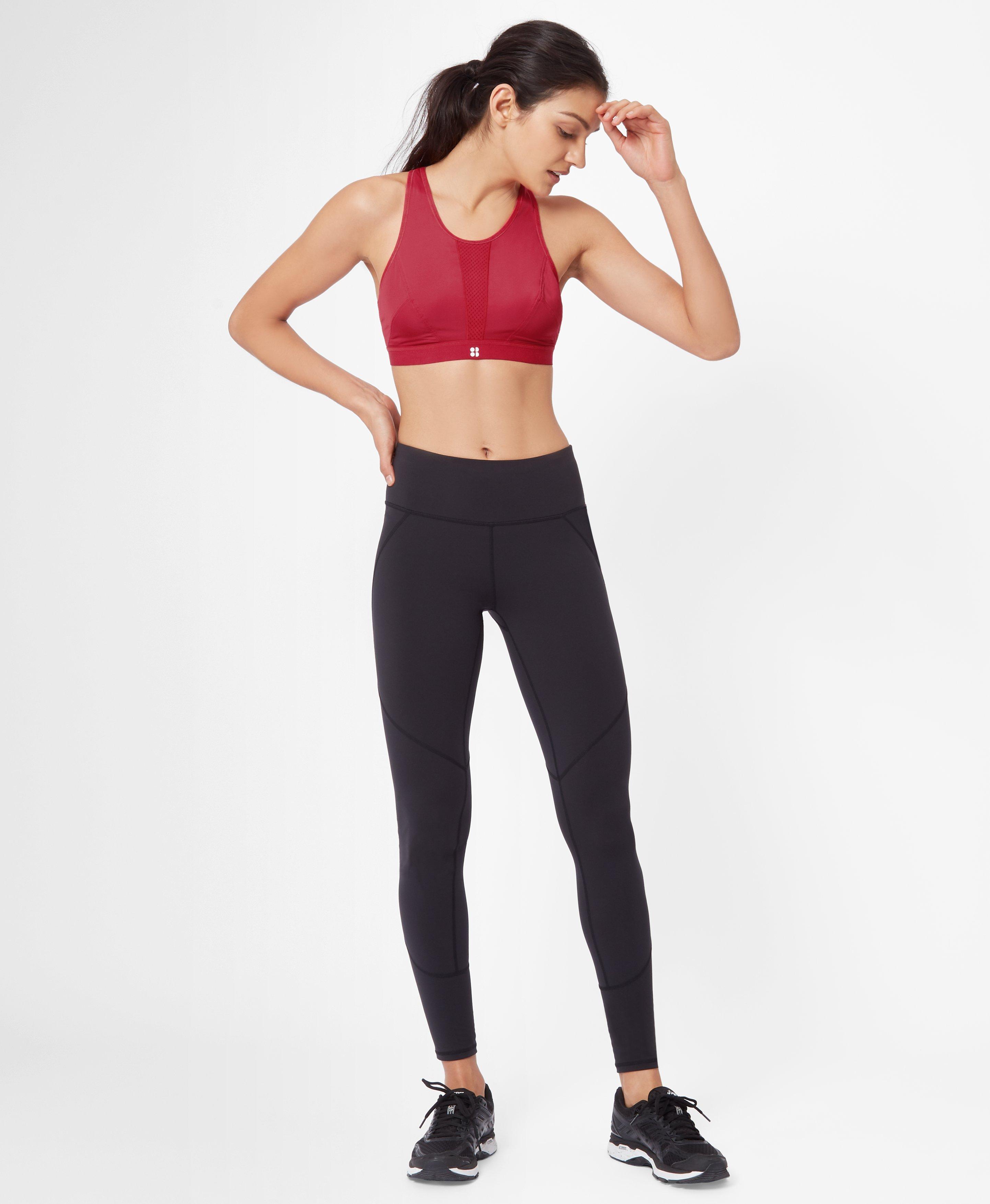 nike red sports bra