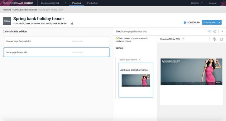 Adding content to a slot