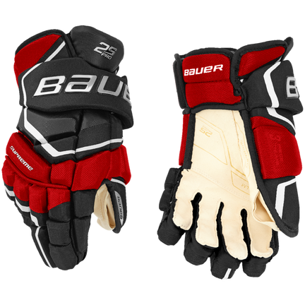 Supreme 2S PRO Gloves Junior,Schwarz/rot,Medium