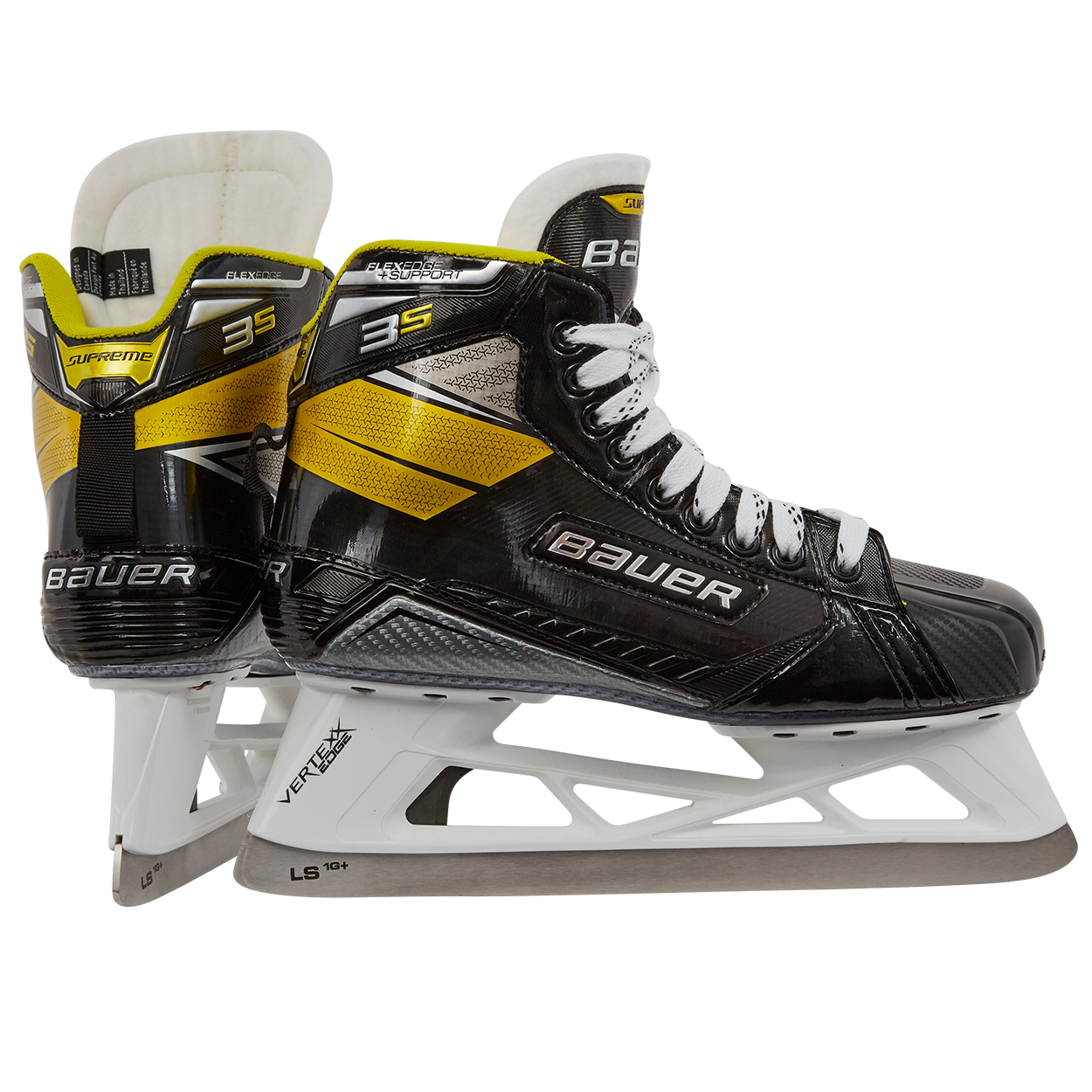 Bauer s pro. Коньки Bauer Supreme 3s. Бауэр Суприм 3s. Коньки вратаря Bauer Pro SR s21. Бауэр Суприм Ультрасоник SR коньки.