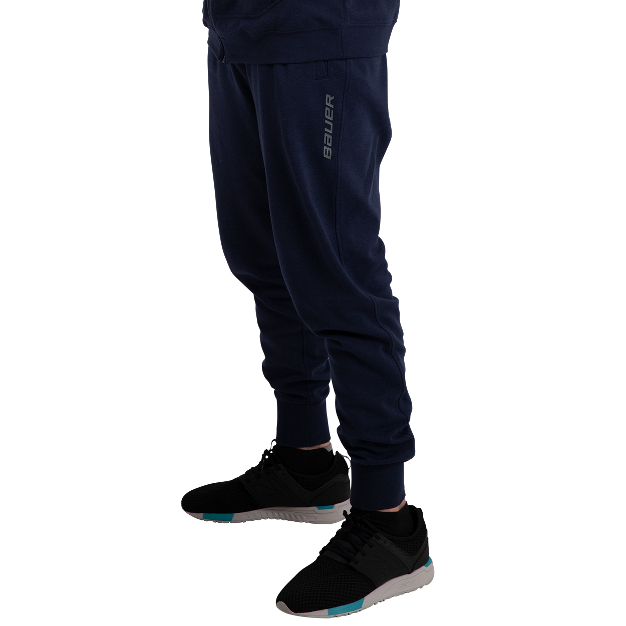 navy fleece joggers