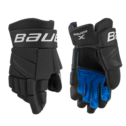 BAUER X Glove Senior,Svart vit,medium