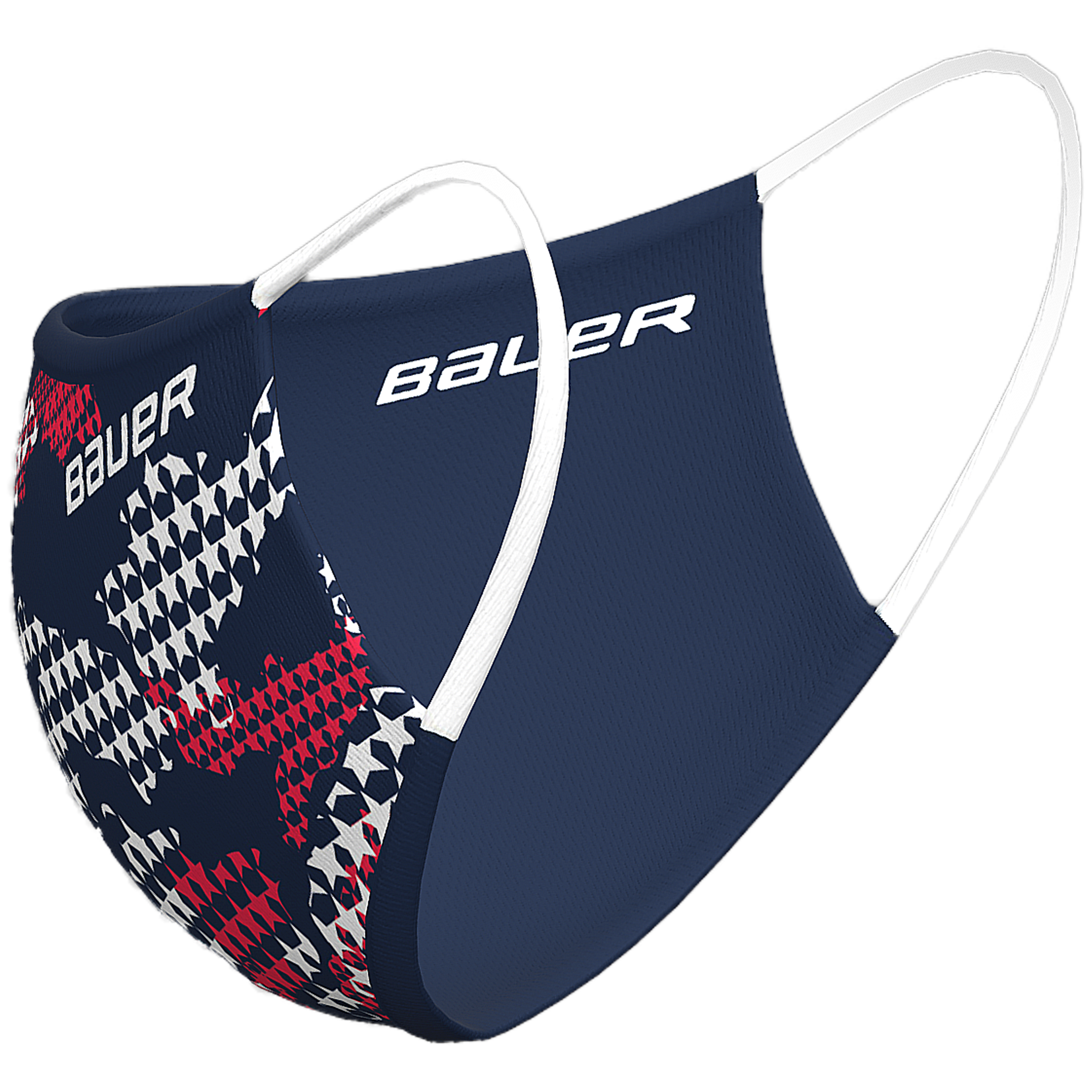 Bauer Reversible Fabric Face Mask Navy/Stars BAUER